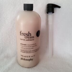 Philosophy Fresh Cream Warm Cashmere Hydrating Shower Gel 32 Oz (Jumbo)